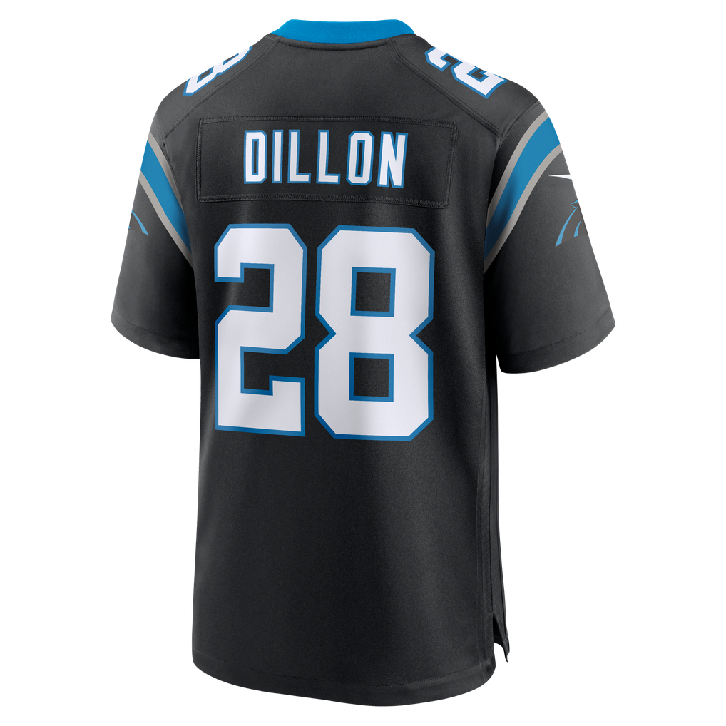 Men's Carolina Panthers AJ Dillon Black Team Game Jersey