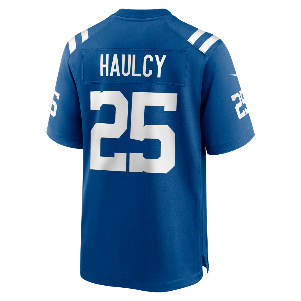 Men's Indianapolis Colts A.J. Haulcy Royal Team Game Jersey