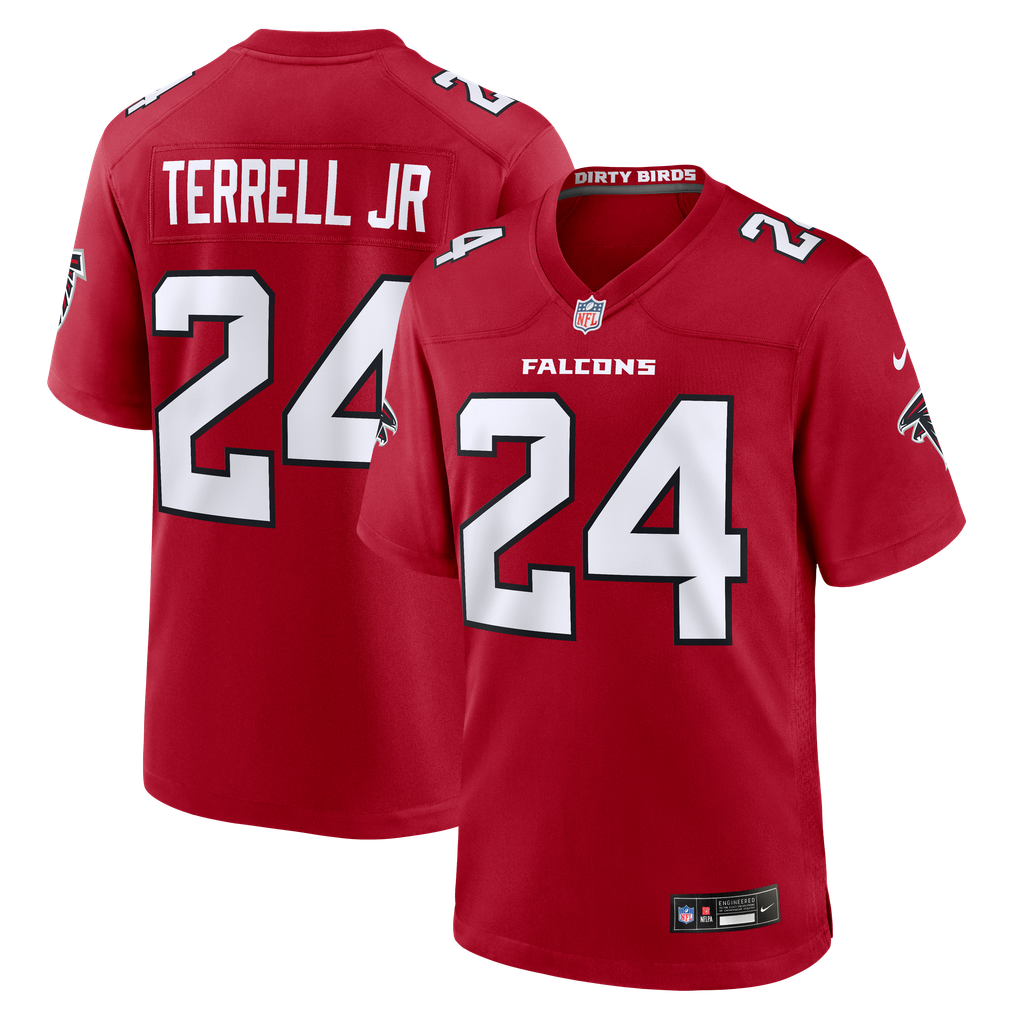 Men's Atlanta Falcons A.J. Terrell Red Game Jersey