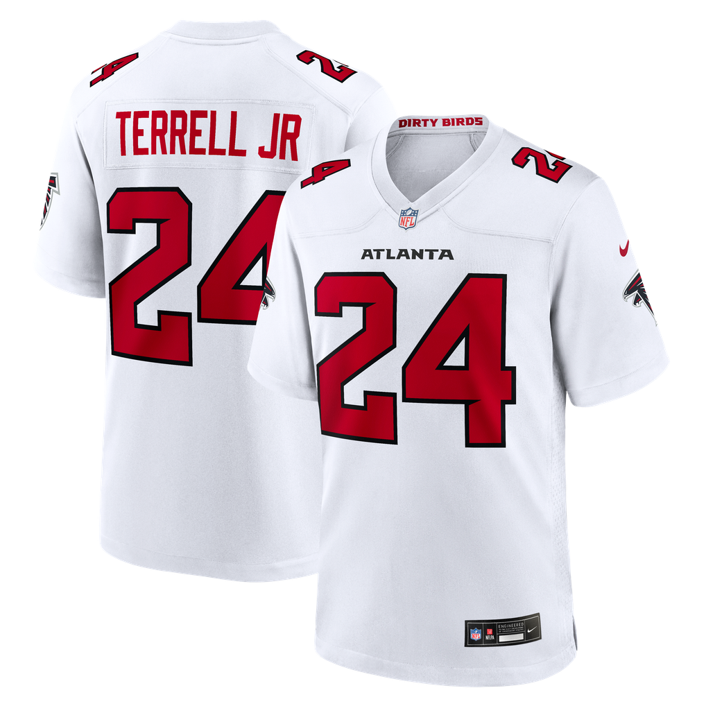 Men's Atlanta Falcons A.J. Terrell White Game Jersey