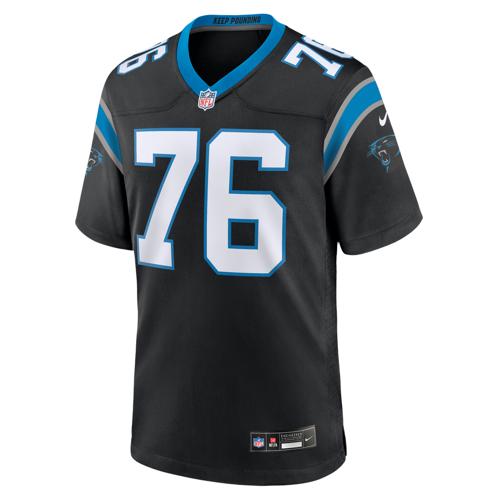 Men's Carolina Panthers Albert Reese IV Black Team Game Jersey