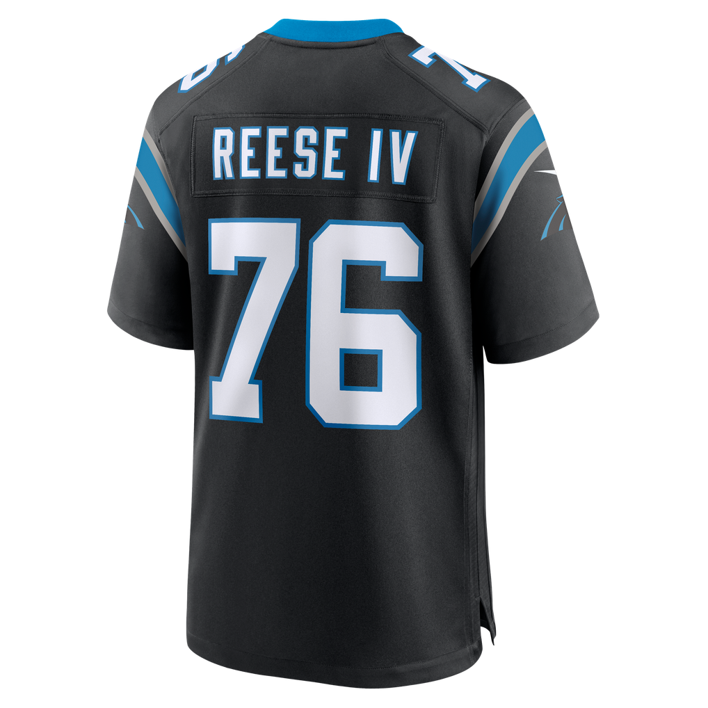 Men's Carolina Panthers Albert Reese IV Black Team Game Jersey