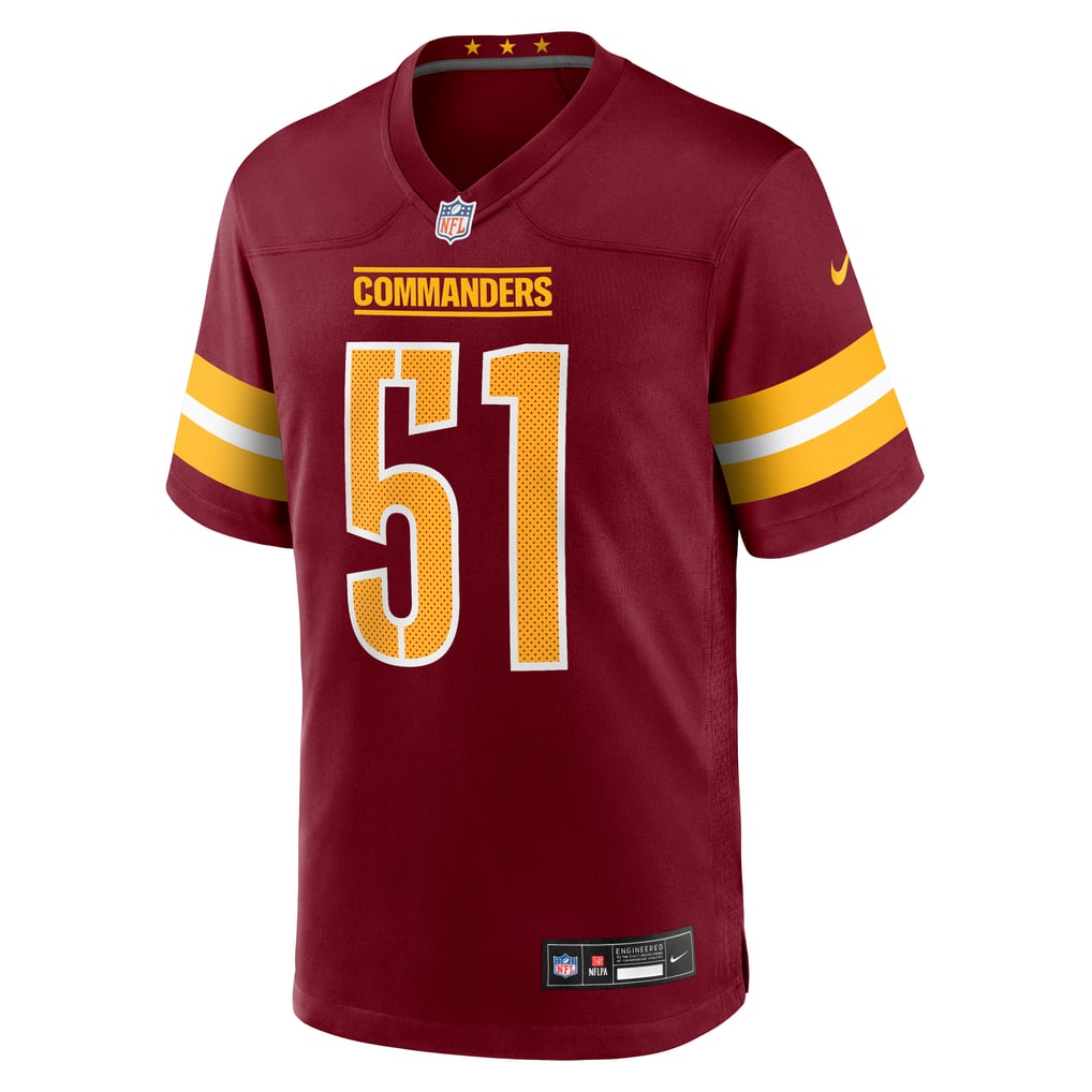 Men's Washington Commanders Ale Kaho Burgundy Team Game Jersey