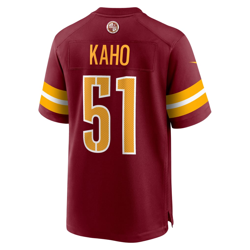 Men's Washington Commanders Ale Kaho Burgundy Team Game Jersey