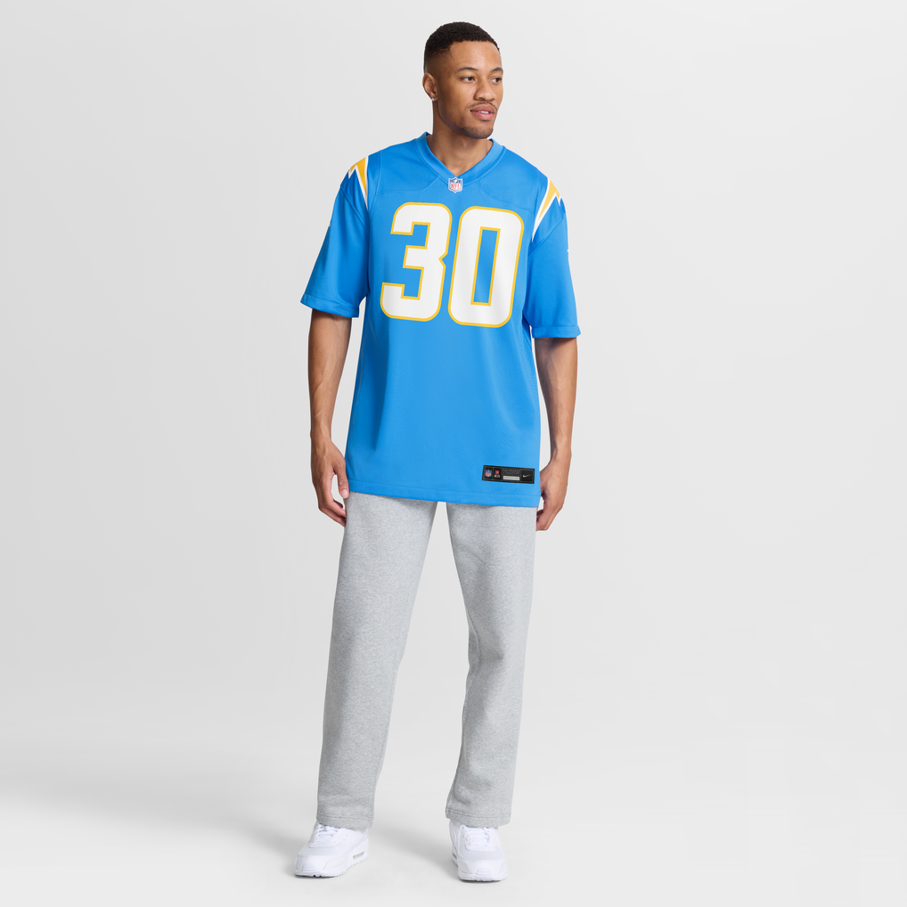 Men's Los Angeles Chargers Alec Ingold Powder Blue Team Game Jersey