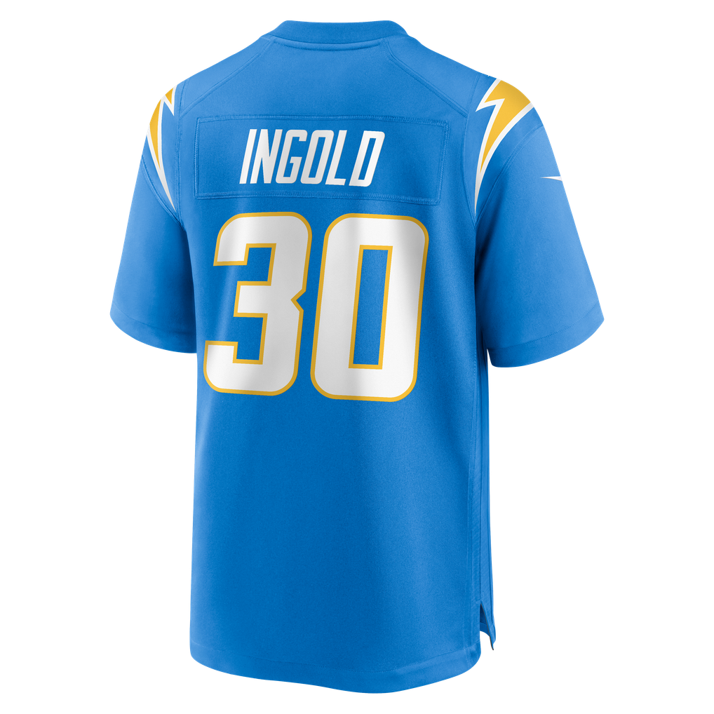 Men's Los Angeles Chargers Alec Ingold Powder Blue Team Game Jersey