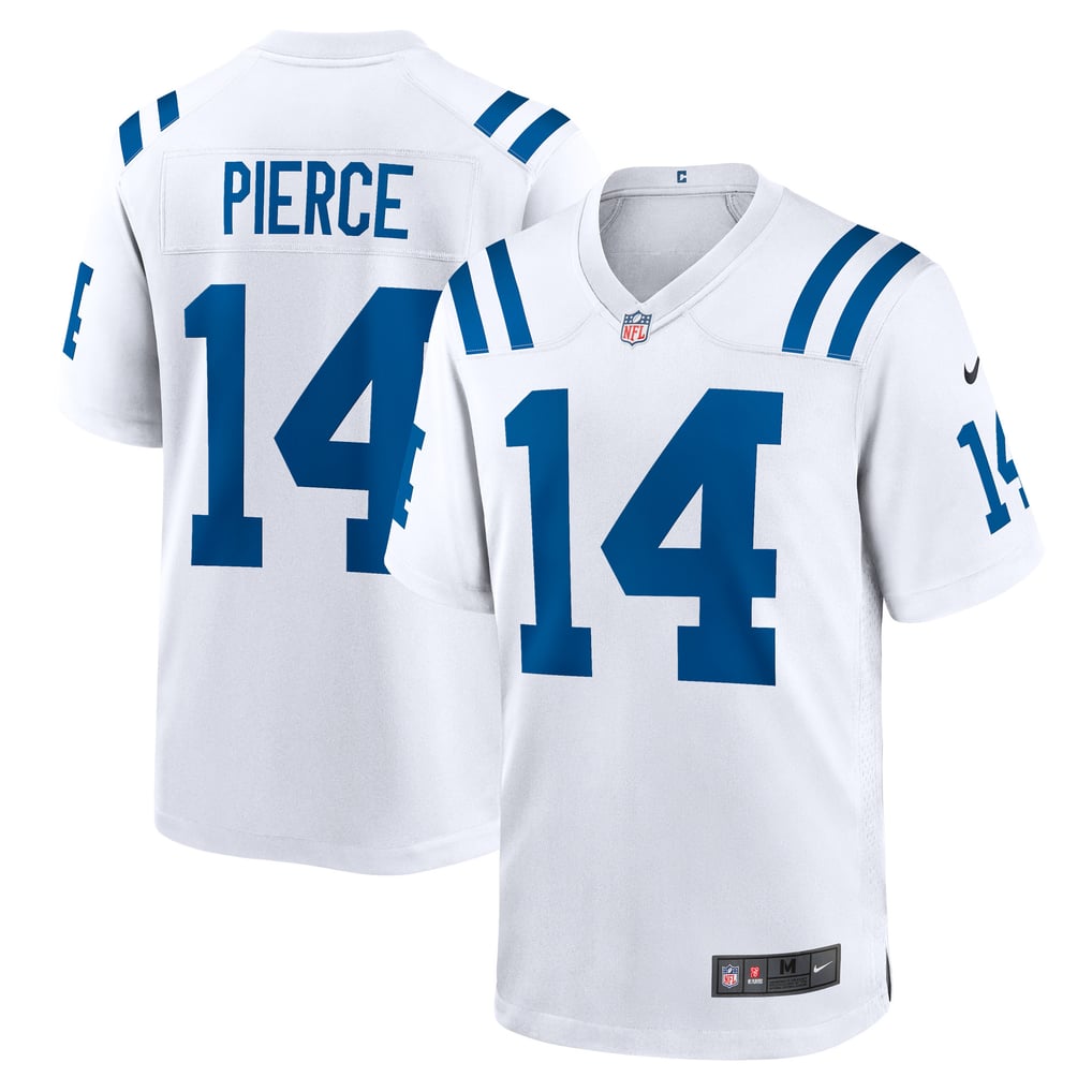 Men's Indianapolis Colts Alec Pierce White Away Game Player Jersey