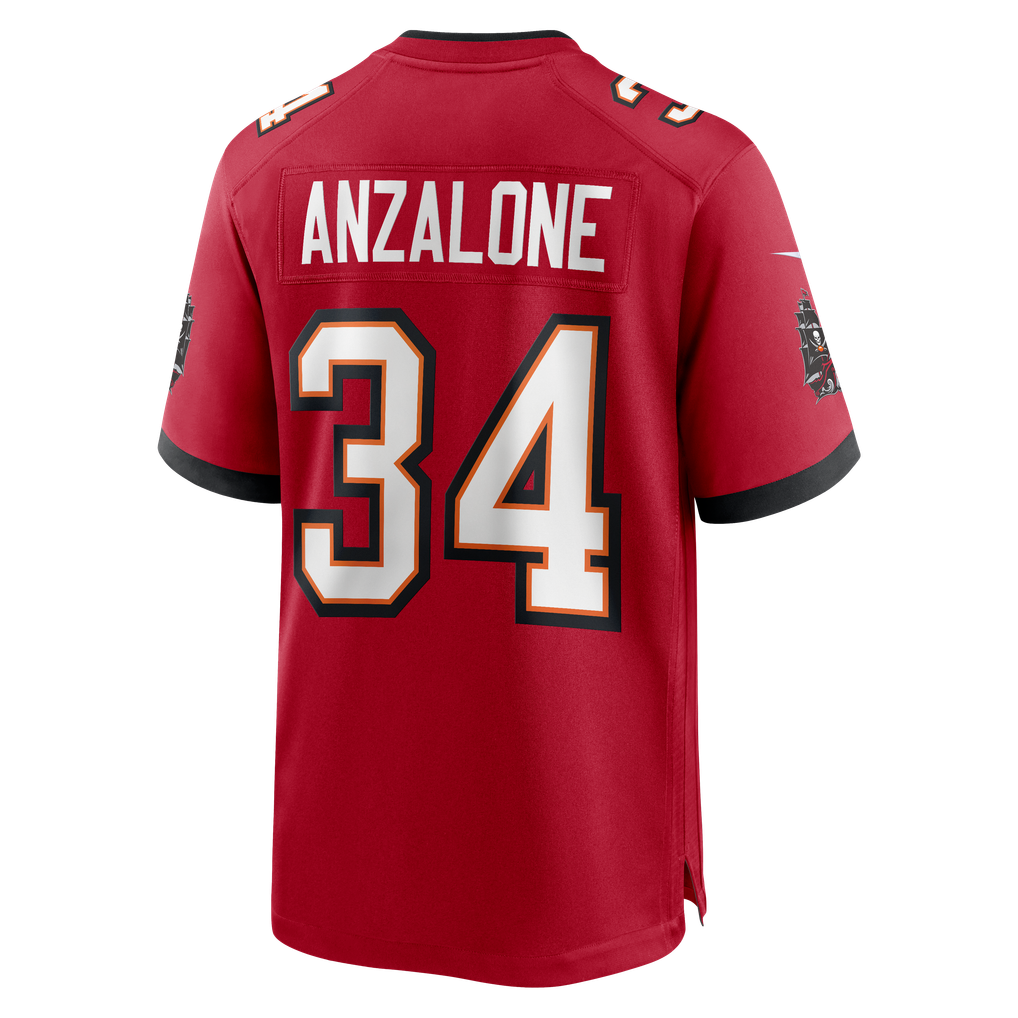 Men's Tampa Bay Buccaneers Alex Anzalone Red Team Game Jersey