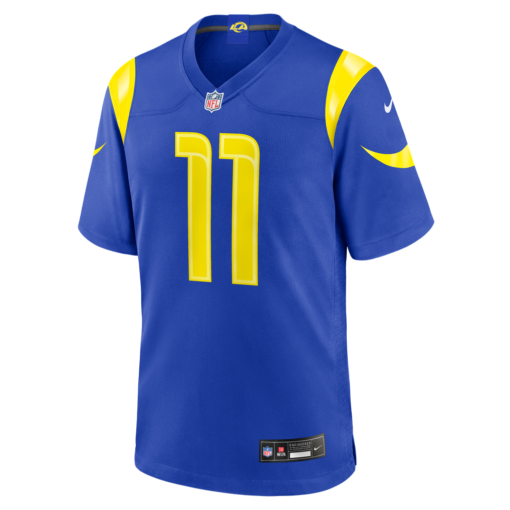 Men's Los Angeles Rams Alex Bachman Royal Team Game Jersey