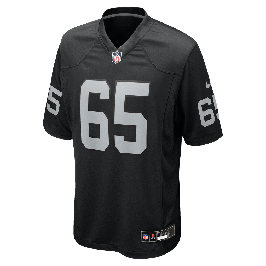 Men's Las Vegas Raiders Alex Cappa Black Team Game Jersey