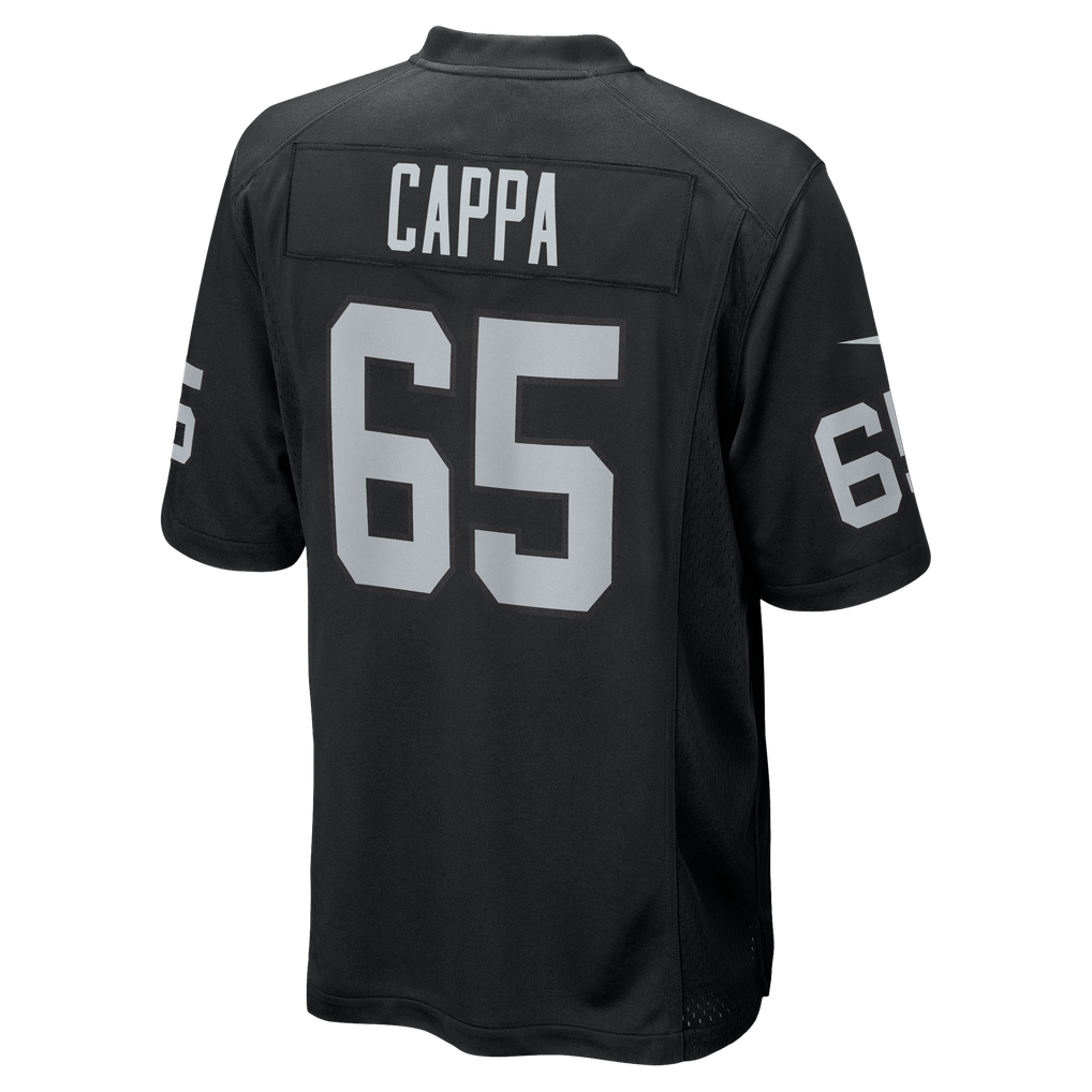 Men's Las Vegas Raiders Alex Cappa Black Team Game Jersey