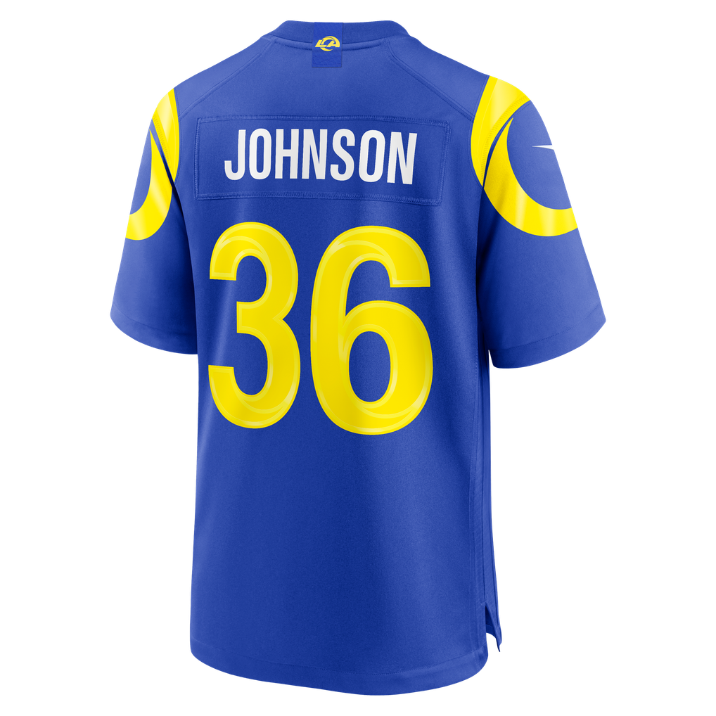 Men's Los Angeles Rams Alex Johnson Royal Team Game Jersey