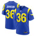 Men's Los Angeles Rams Alex Johnson Royal Team Game Jersey