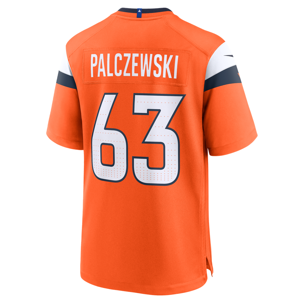 Men's Denver Broncos Alex Palczewski Orange Team Game Jersey