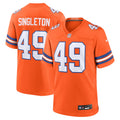 Men's Denver Broncos Alex Singleton Orange Alternate Game Jersey