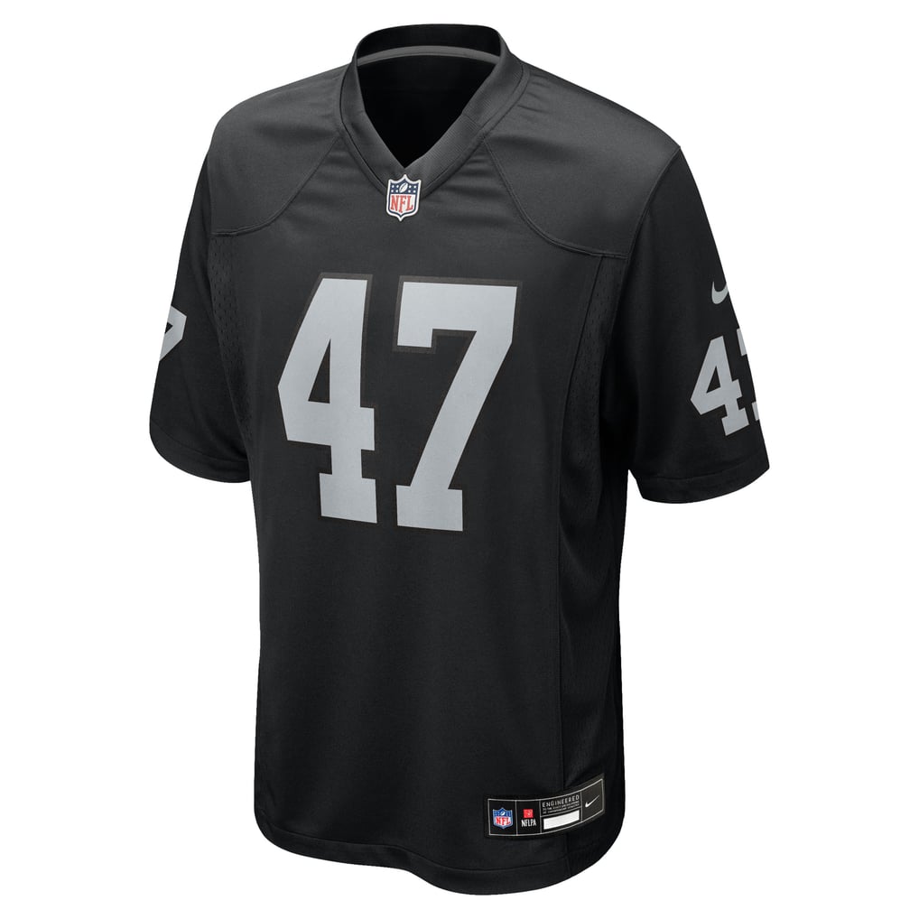 Men's Las Vegas Raiders Alex Ward Black Team Game Jersey
