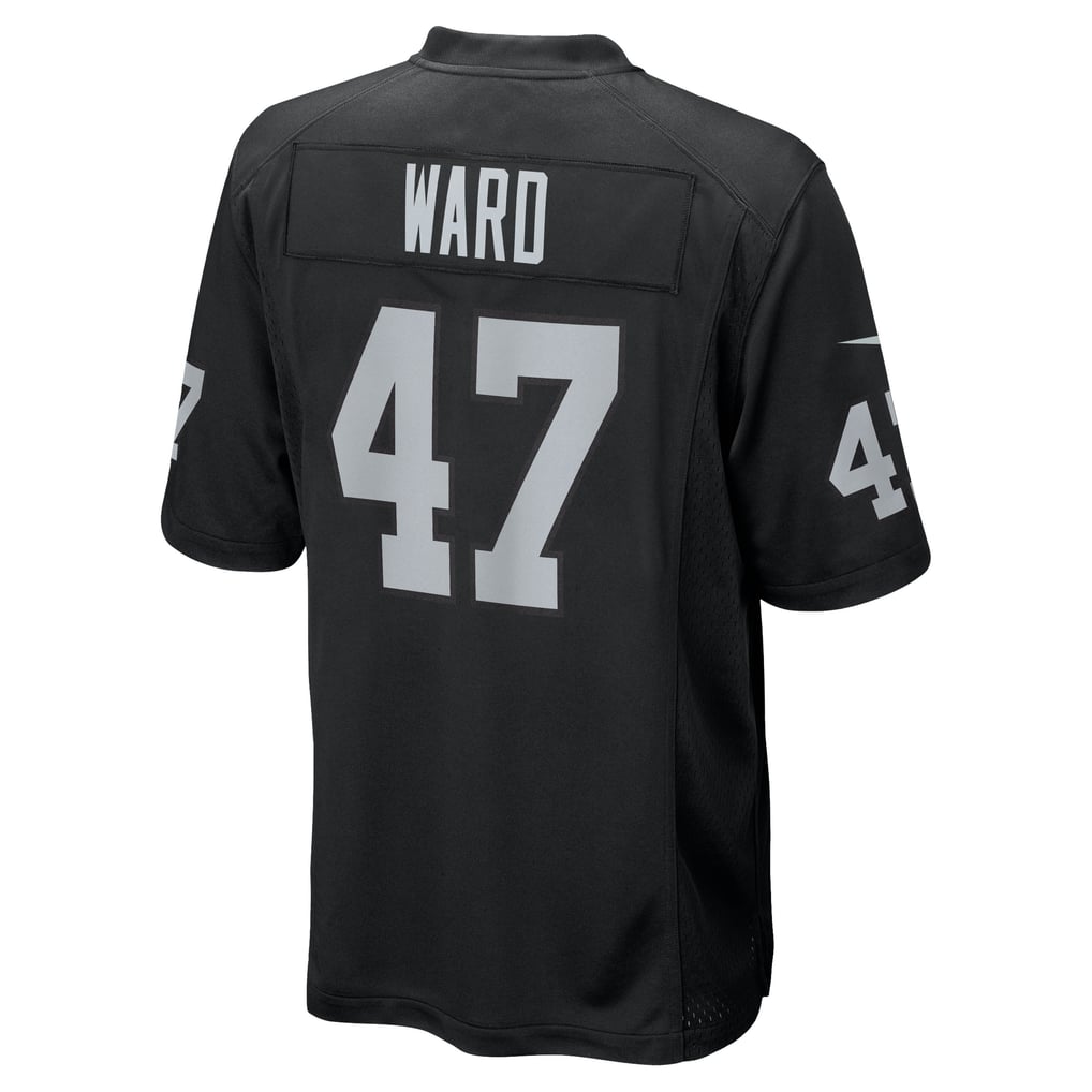 Men's Las Vegas Raiders Alex Ward Black Team Game Jersey