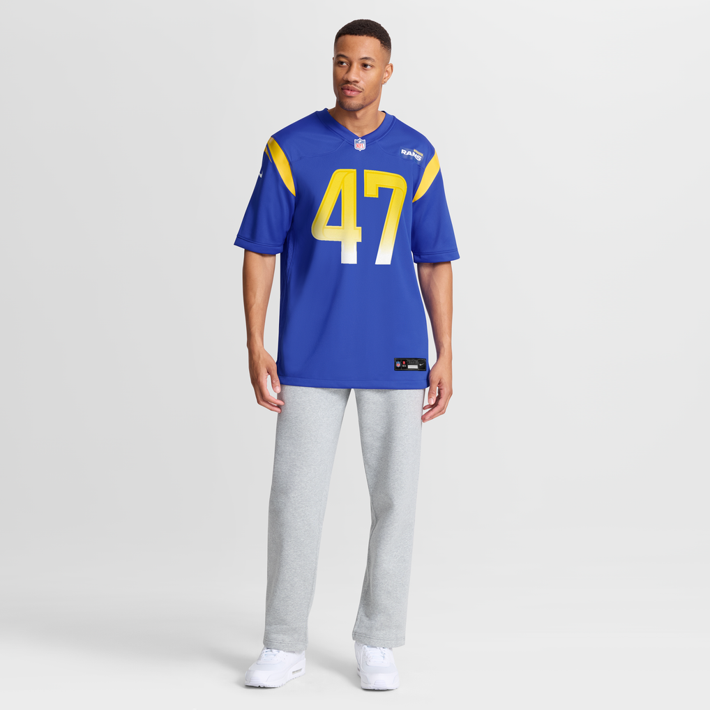 Men's Los Angeles Rams Alex Ward Royal Home Game Jersey