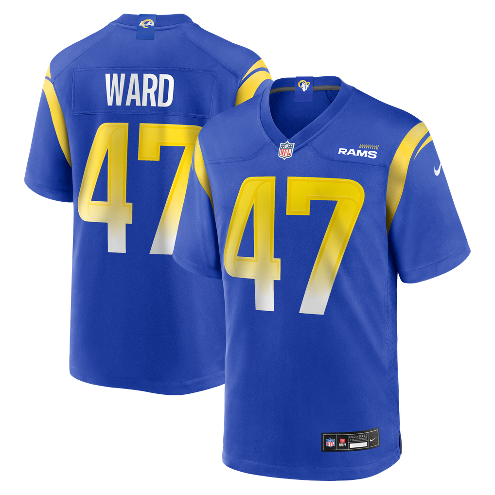 Men's Los Angeles Rams Alex Ward Royal Home Game Jersey