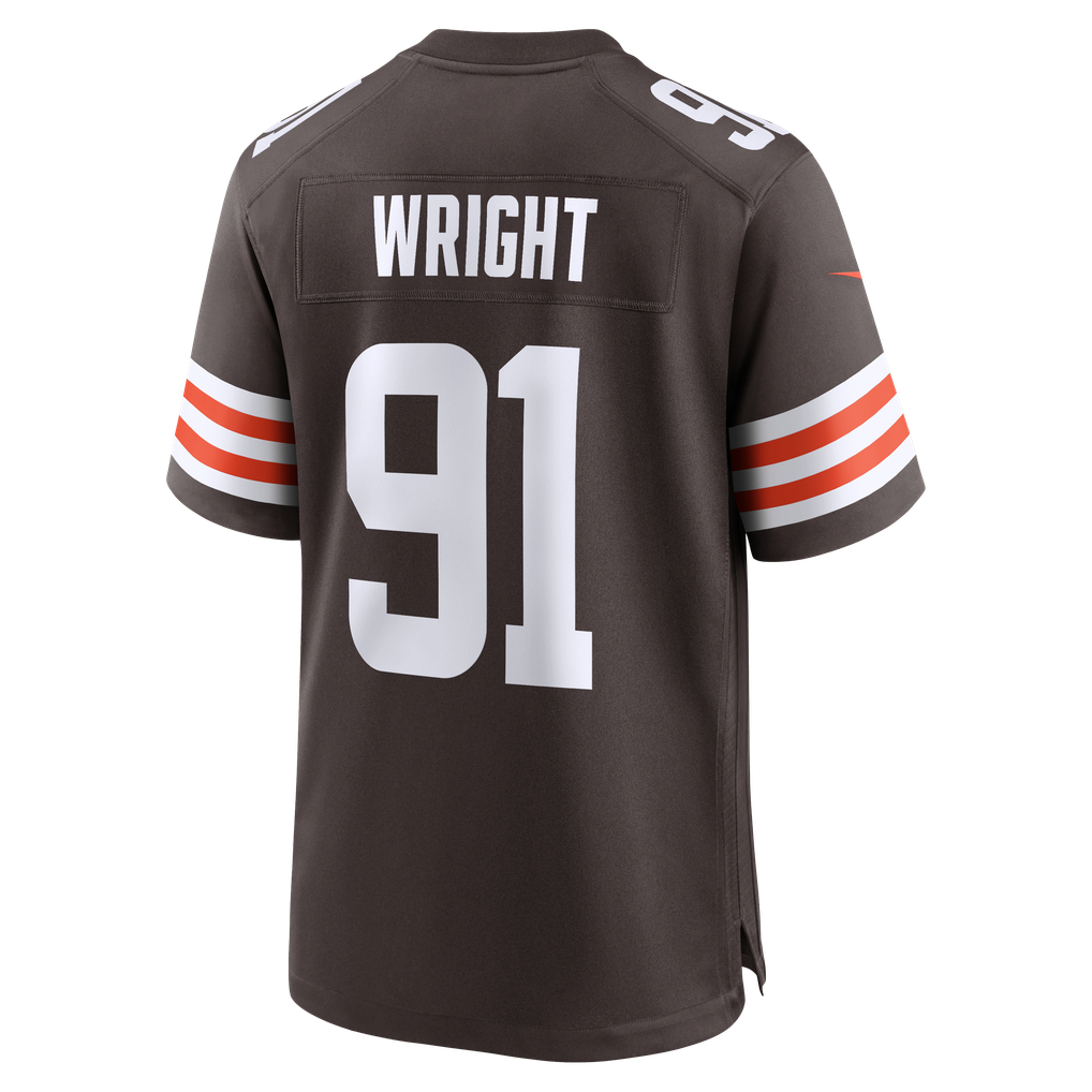 Men's Cleveland Browns Alex Wright Brown Team Game Jersey