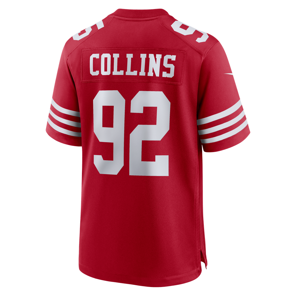 Men's San Francisco 49ers Alfred Collins Scarlet Team Game Jersey