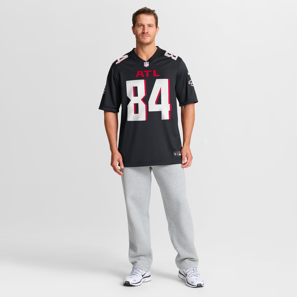 Men's Atlanta Falcons Alfred Jenkins Black Game Retired Player Jersey