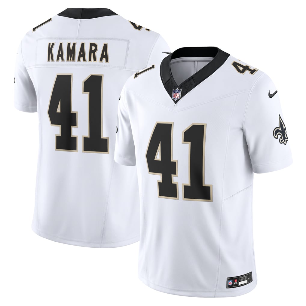 Men's New Orleans Saints Alvin Kamara White Vapor F.U.S.E. Limited Jersey