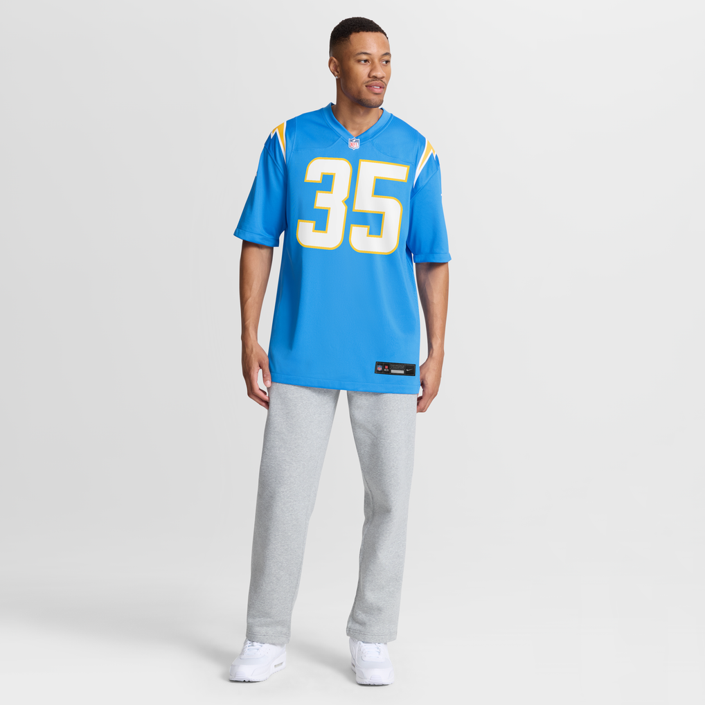 Men's Los Angeles Chargers Amar Johnson Powder Blue Team Game Jersey