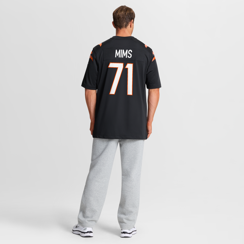 Men's Cincinnati Bengals Amarius Mims Black Player Game Jersey