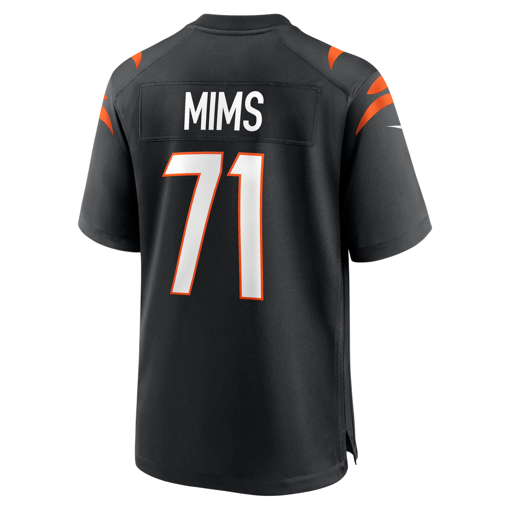 Men's Cincinnati Bengals Amarius Mims Black Player Game Jersey