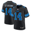 Men's Detroit Lions Amon-Ra St. Brown Black 2nd Alternate Game Jersey
