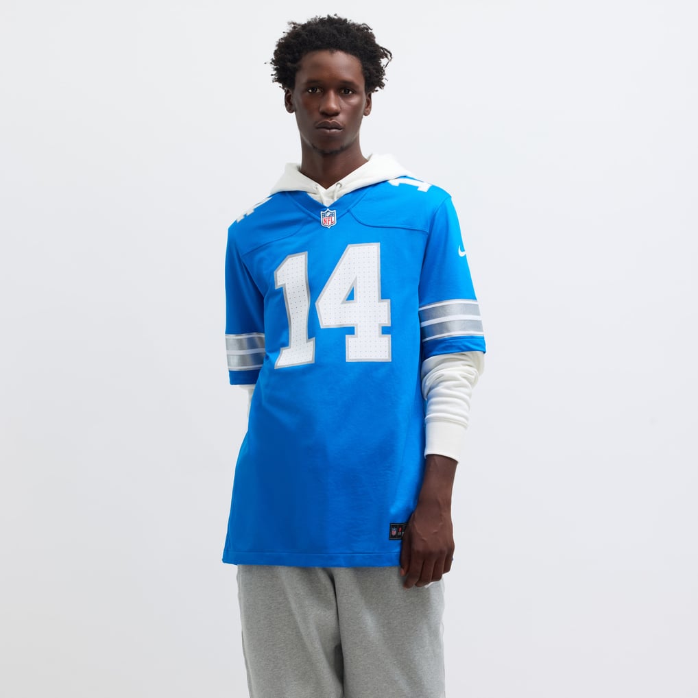 Men's Detroit Lions Amon-Ra St. Brown Blue Game Jersey