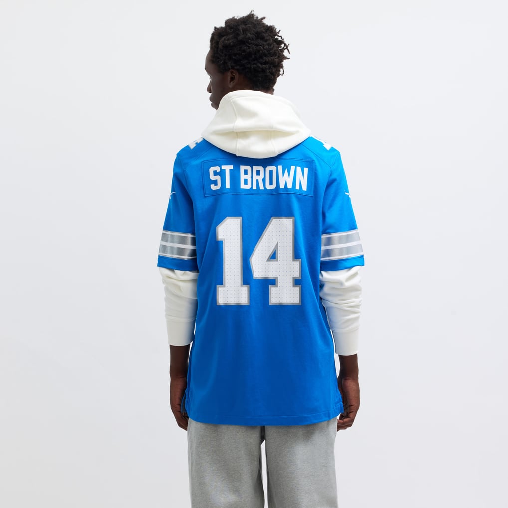 Men's Detroit Lions Amon-Ra St. Brown Blue Game Jersey