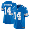 Men's Detroit Lions Amon-Ra St. Brown Blue Vapor F.U.S.E. Limited Jersey