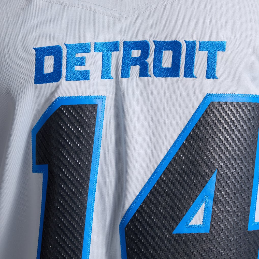 Men's Detroit Lions Amon-Ra St. Brown Silver 2026 Rivalries Collection Stitched Limited Jersey
