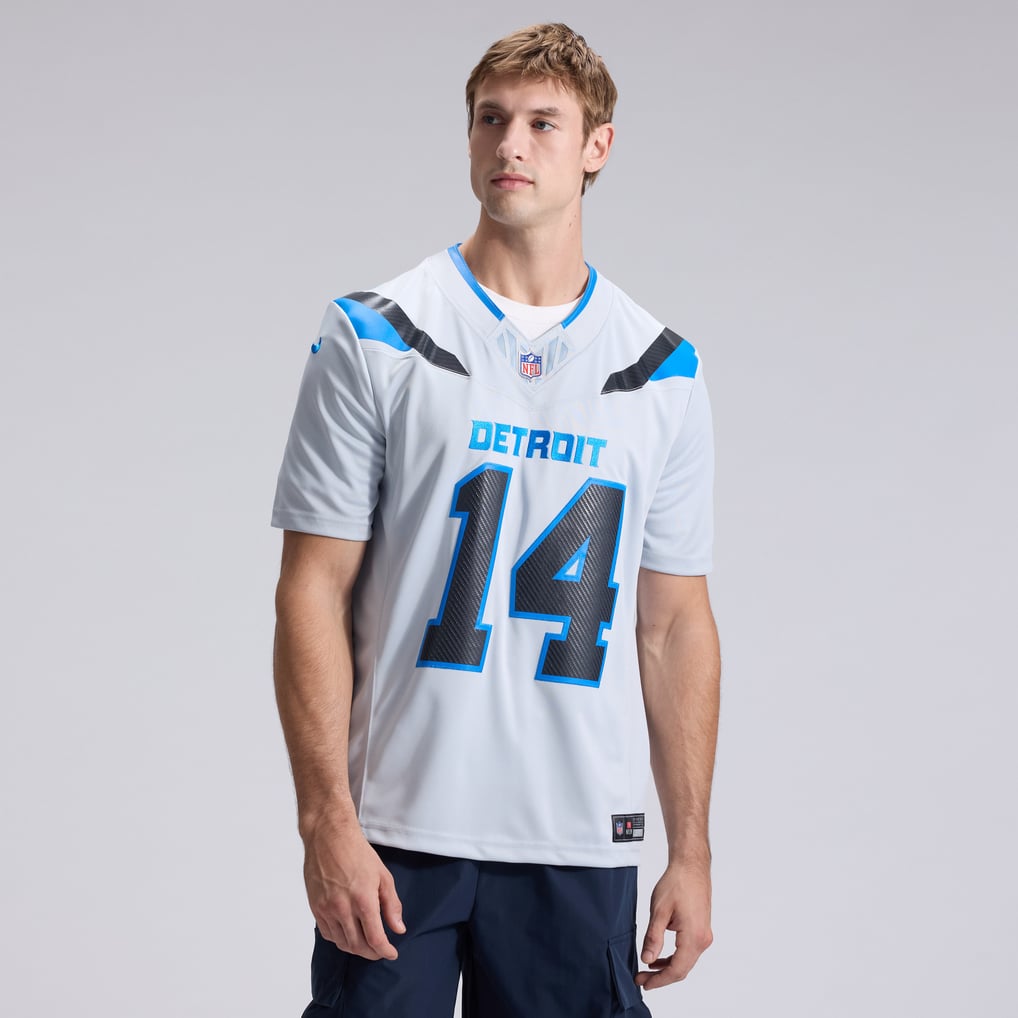 Men's Detroit Lions Amon-Ra St. Brown Silver 2026 Rivalries Collection Stitched Limited Jersey