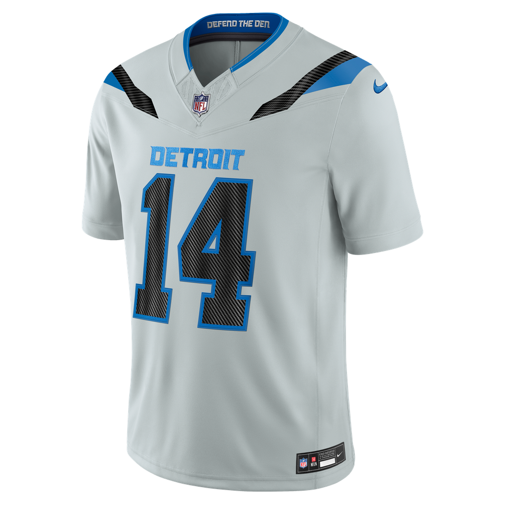 Men's Detroit Lions Amon-Ra St. Brown Silver 2026 Rivalries Collection Stitched Limited Jersey