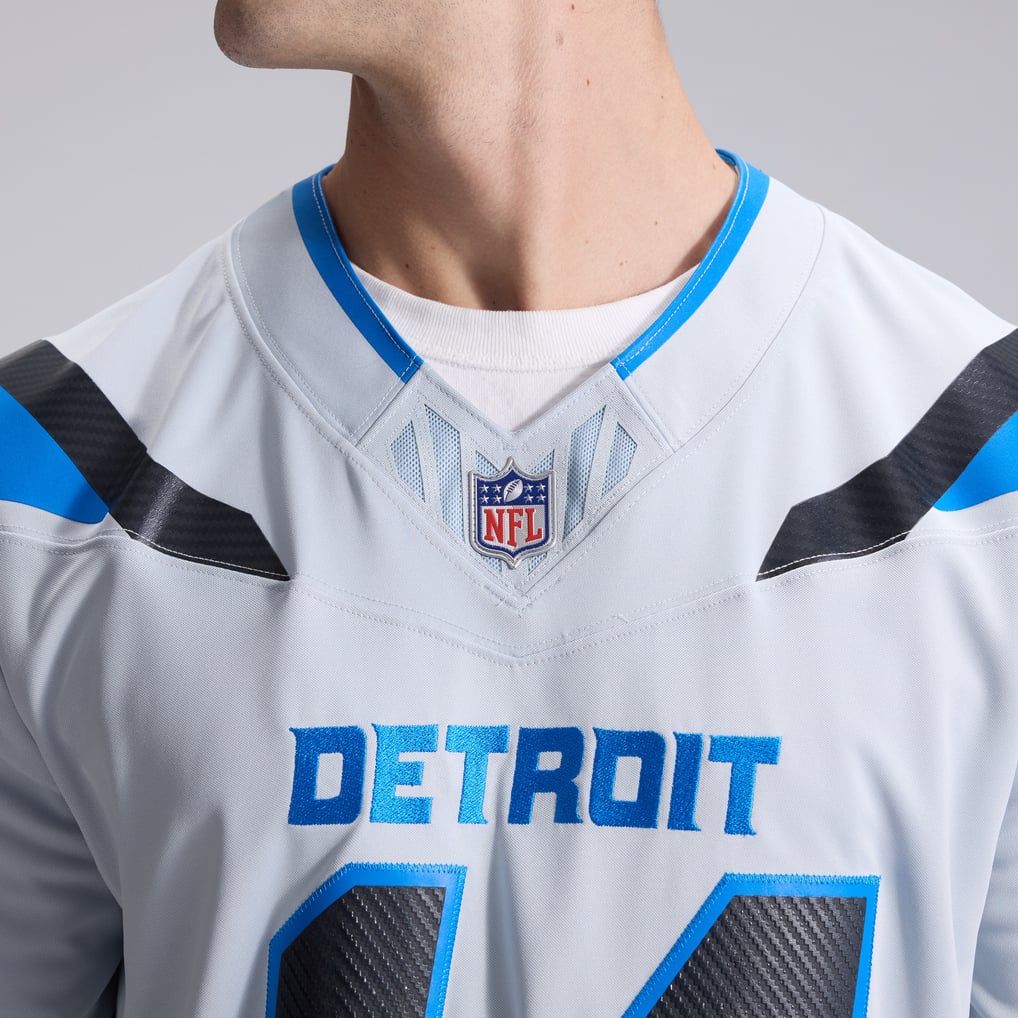 Men's Detroit Lions Amon-Ra St. Brown Silver 2026 Rivalries Collection Stitched Limited Jersey