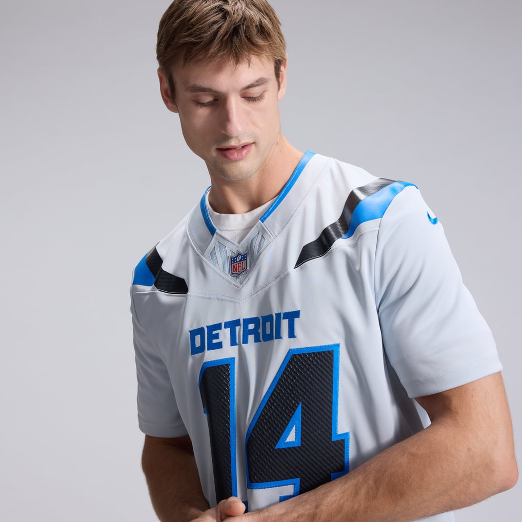 Men's Detroit Lions Amon-Ra St. Brown Silver 2026 Rivalries Collection Stitched Limited Jersey