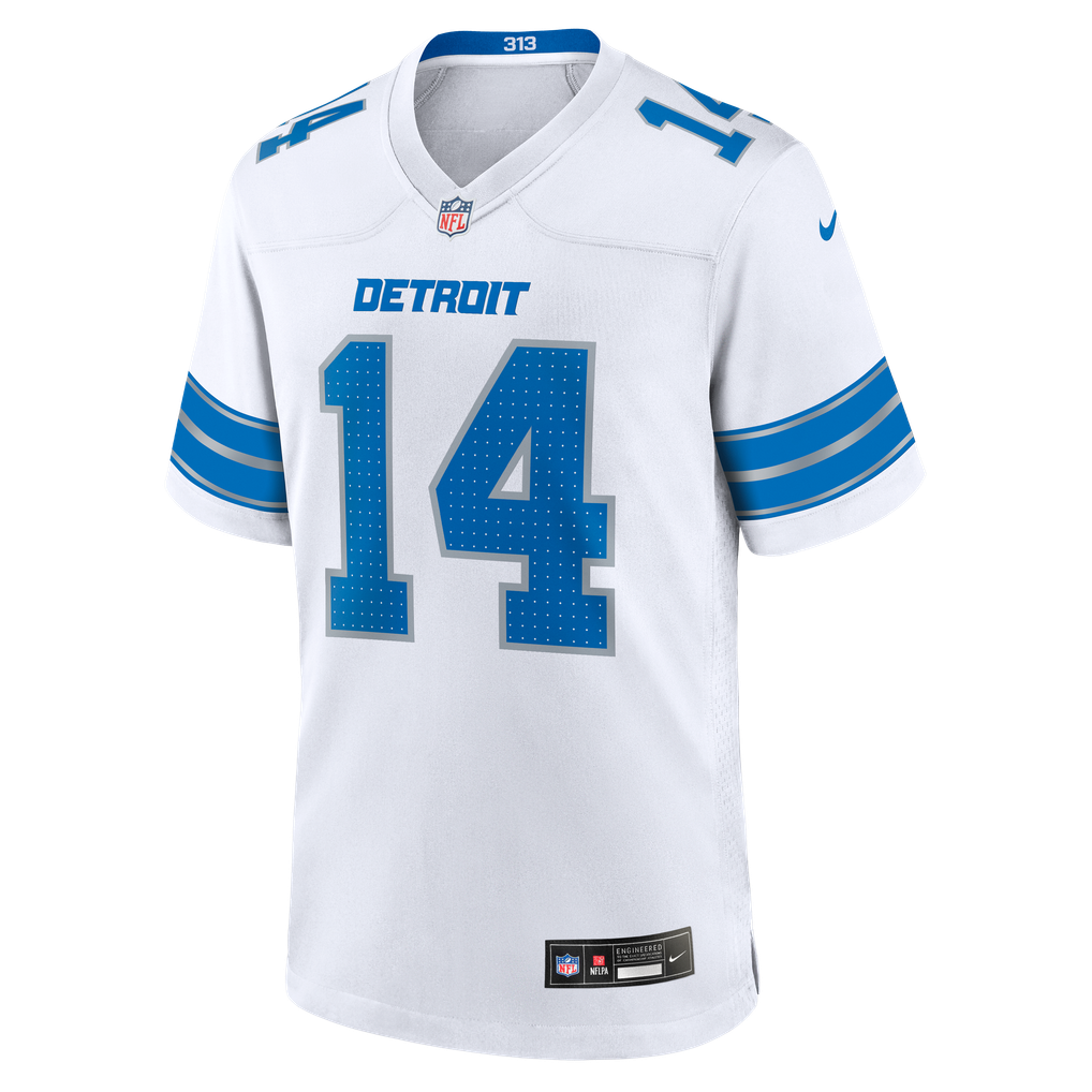 Men's Detroit Lions Amon-Ra St. Brown White Game Jersey