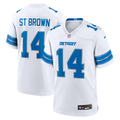 Men's Detroit Lions Amon-Ra St. Brown White Game Jersey