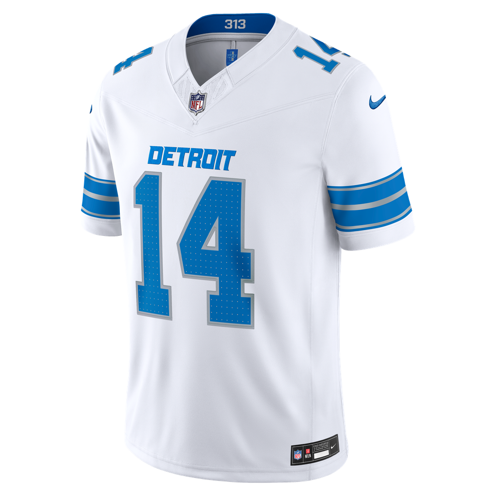 Men's Detroit Lions Amon-Ra St. Brown White Vapor F.U.S.E. Stitched Limited Jersey