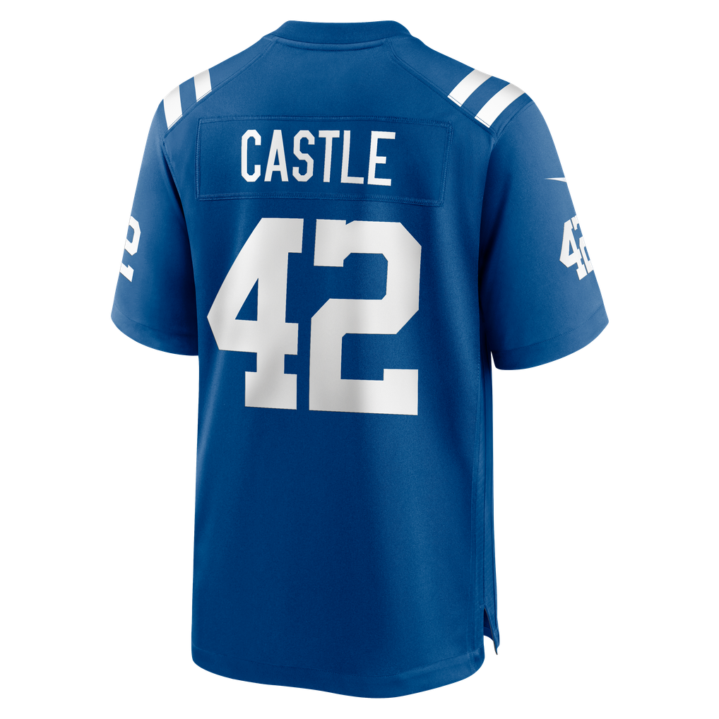 Men's Indianapolis Colts Anderson Castle Royal Team Game Jersey