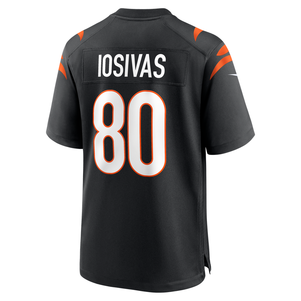 Men's Cincinnati Bengals Andrei Iosivas Black Team Game Jersey