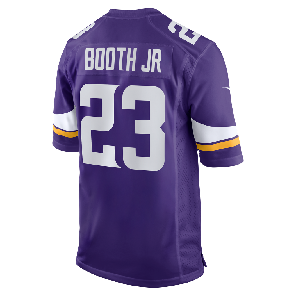 Men's Minnesota Vikings Andrew Booth Jr. Purple Player Game Jersey