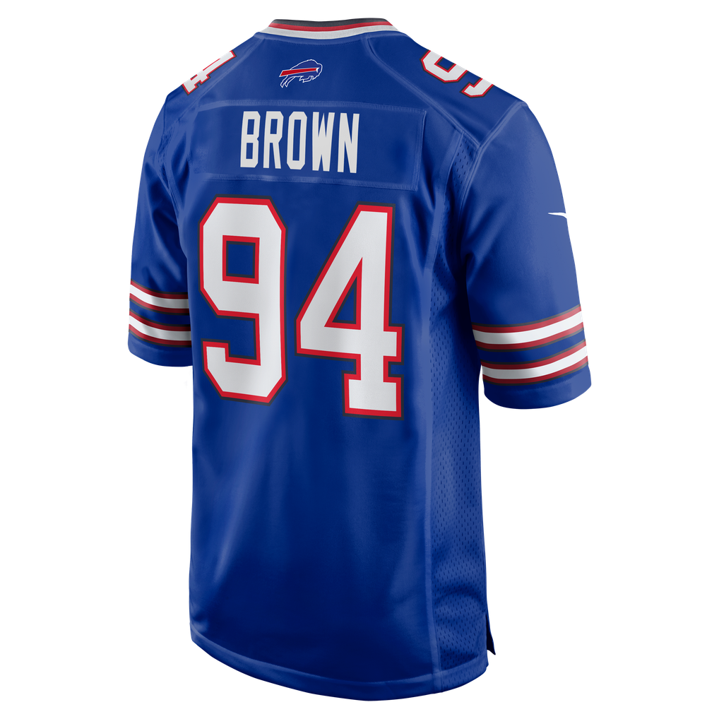 Men's Buffalo Bills Andrew Brown Royal Game Jersey
