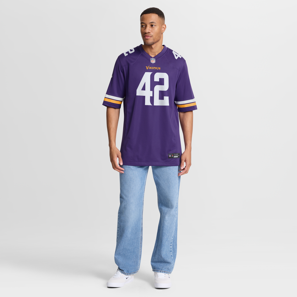 Men's Minnesota Vikings Andrew DePaola Purple Game Jersey