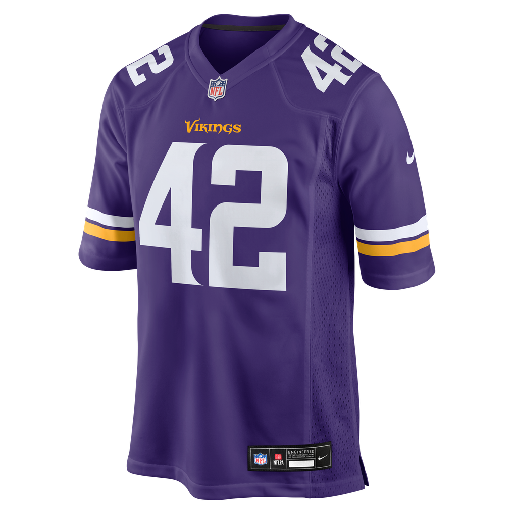 Men's Minnesota Vikings Andrew DePaola Purple Game Jersey