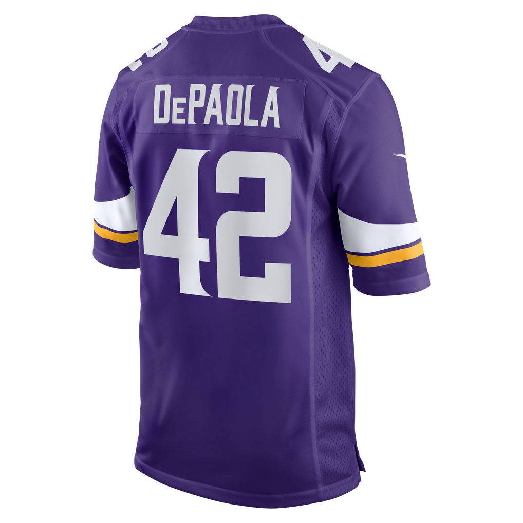 Men's Minnesota Vikings Andrew DePaola Purple Game Jersey