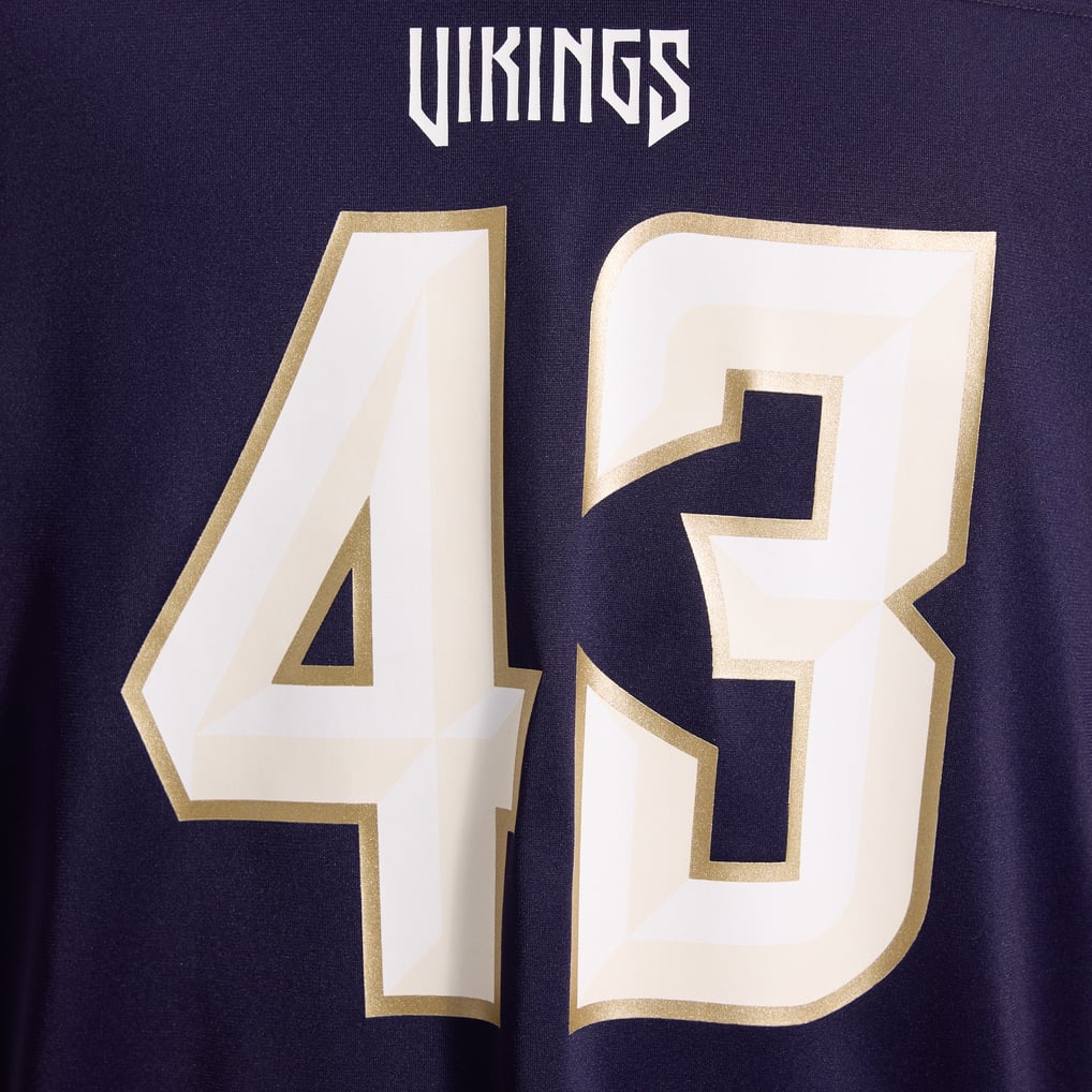 Men's Minnesota Vikings Andrew Van Ginkel Purple 2026 Rivalries Collection Game Jersey